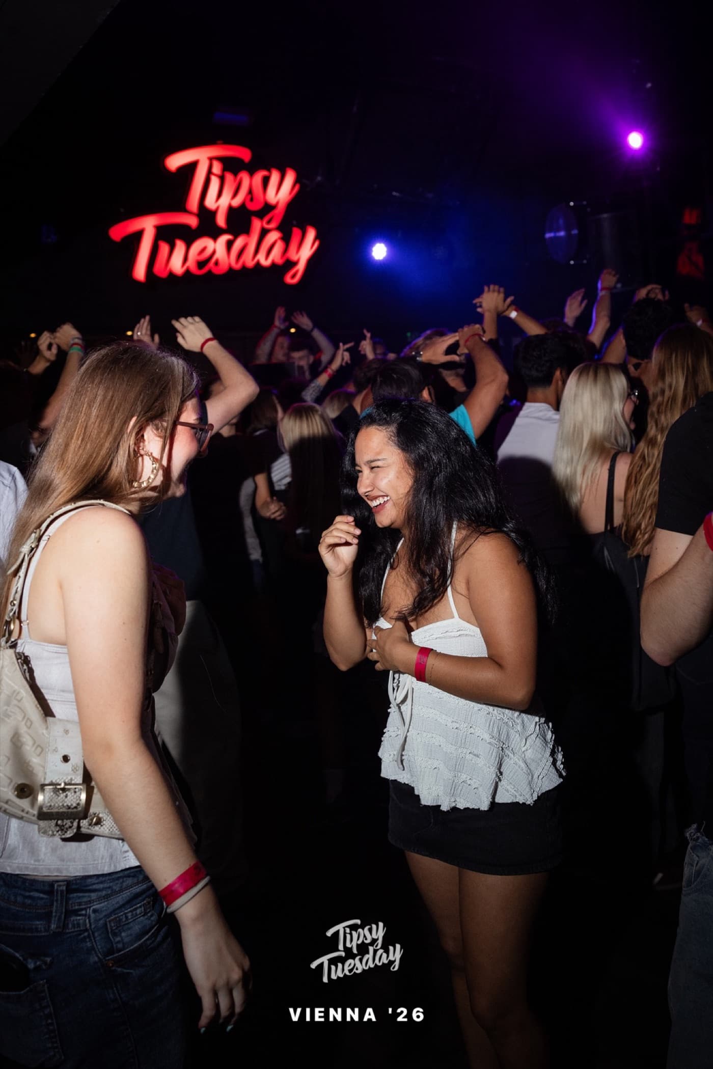 A Tipsy Tuesday crowd in Vienna